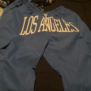 los angeles cargo blue pants